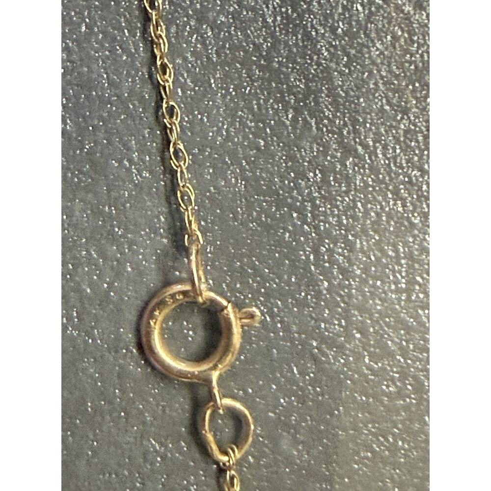 VTG Black Hills Gold 10K Grape Leaf Heart Shaped‎ Pendant 16” Necklace EUC - Picture 5 of 6